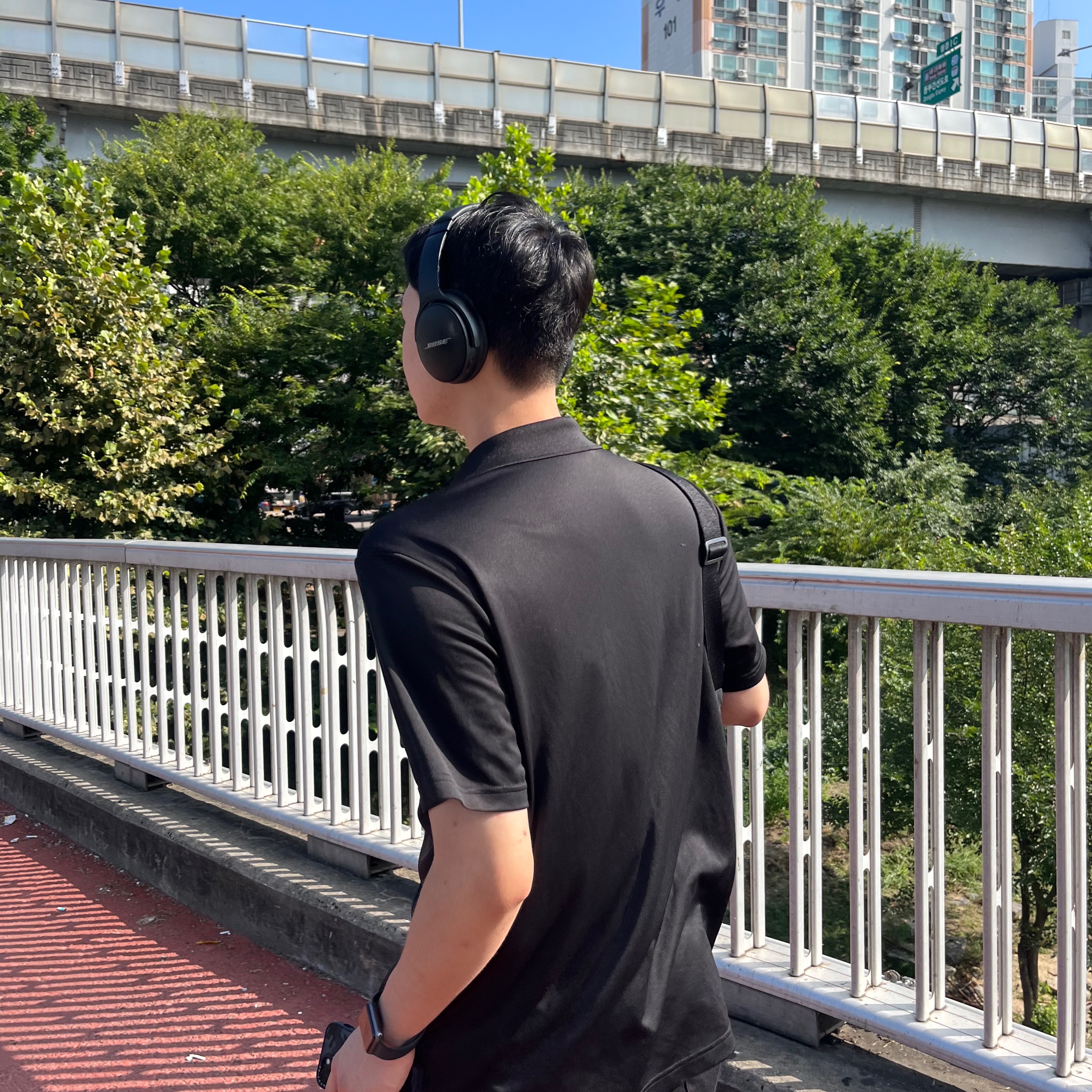 BOSE QC45 Triple Black (Korean Ver.) 착용 스타일