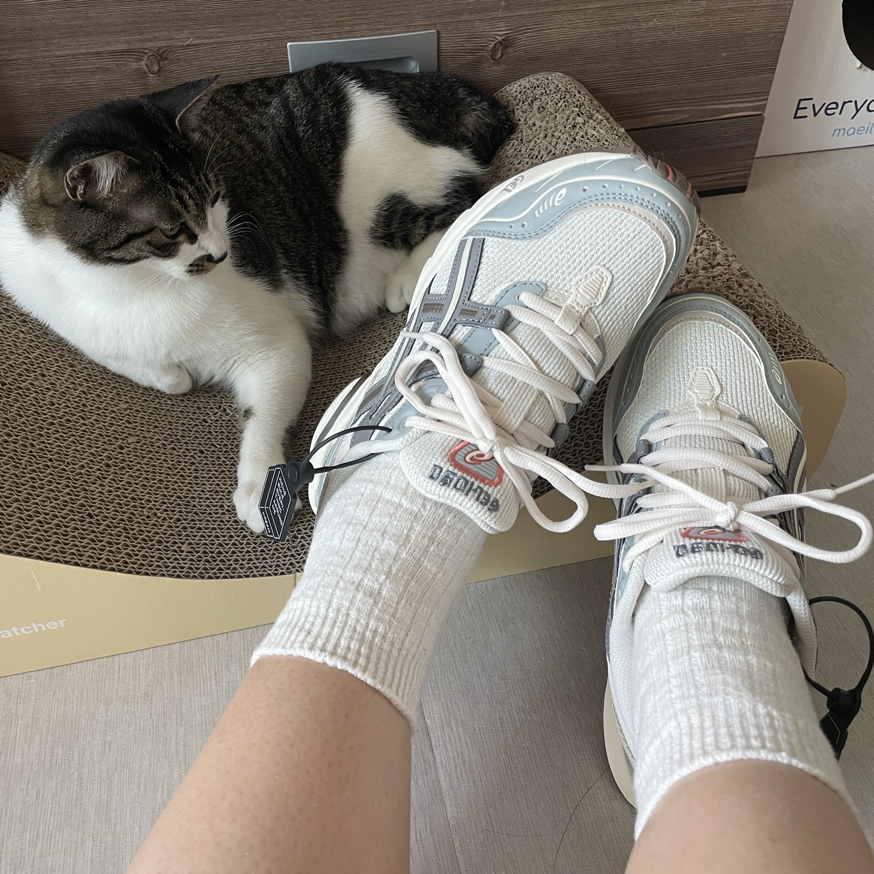 Asics Gel-1090 Blue Grey 착용 스타일 - 2