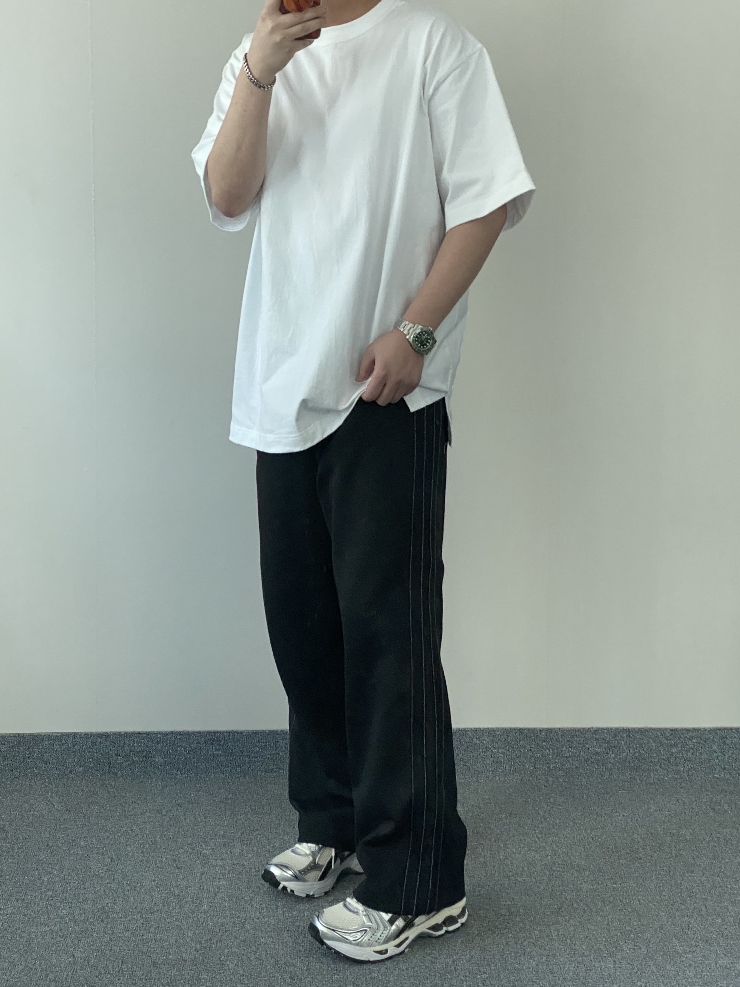Asics Gel-Kayano 14 Cream Black 착용 스타일