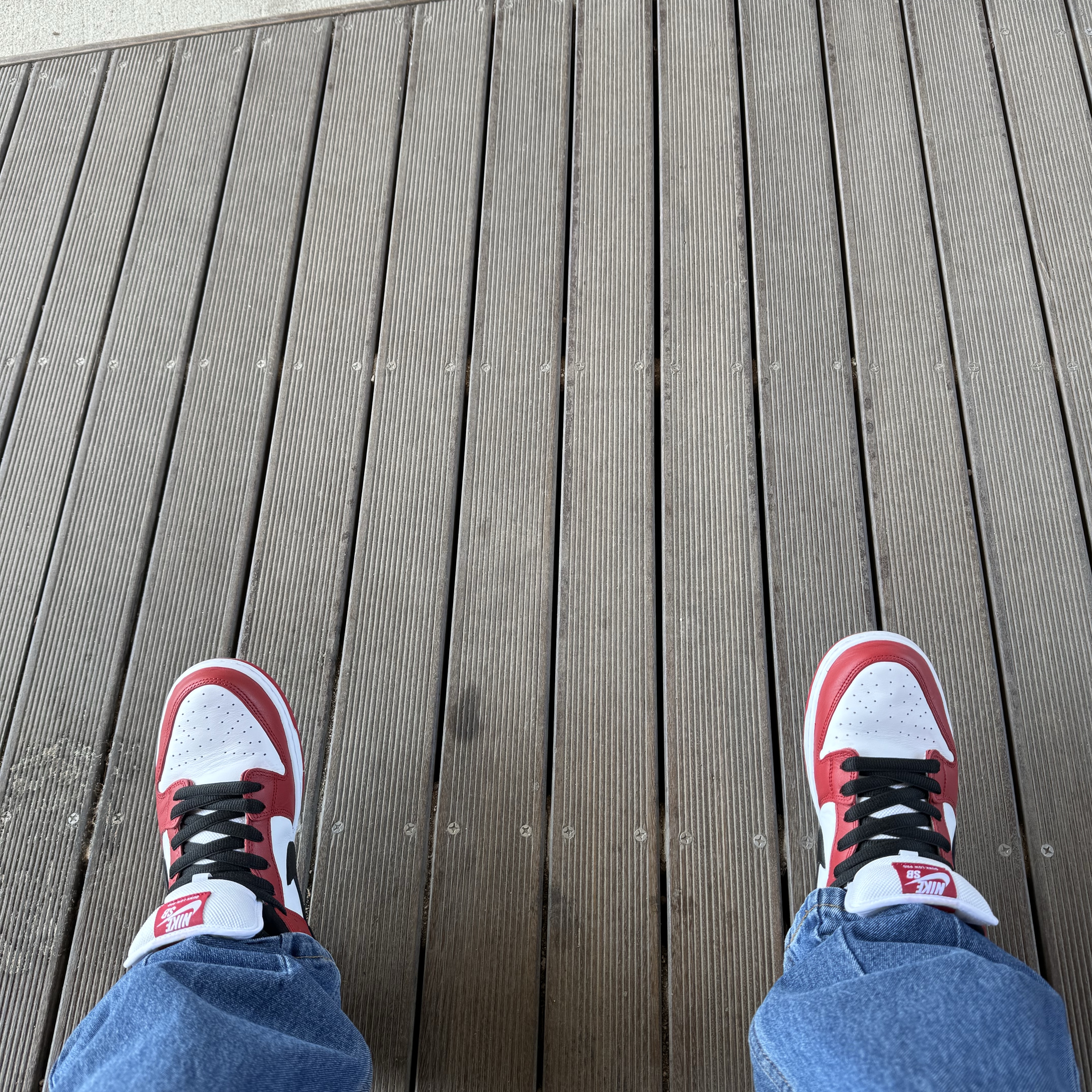 Nike SB Dunk Low Pro Chicago 착용 스타일 - 1