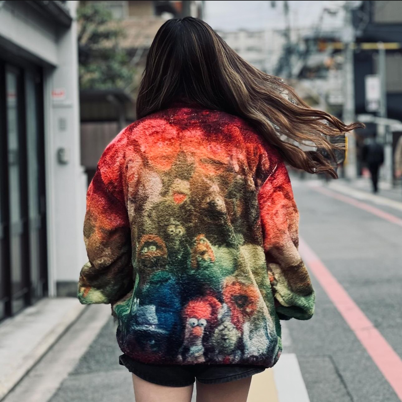 Supreme Muppets Fleece Jacket Multicolor - 24SS 착용 스타일 - 2