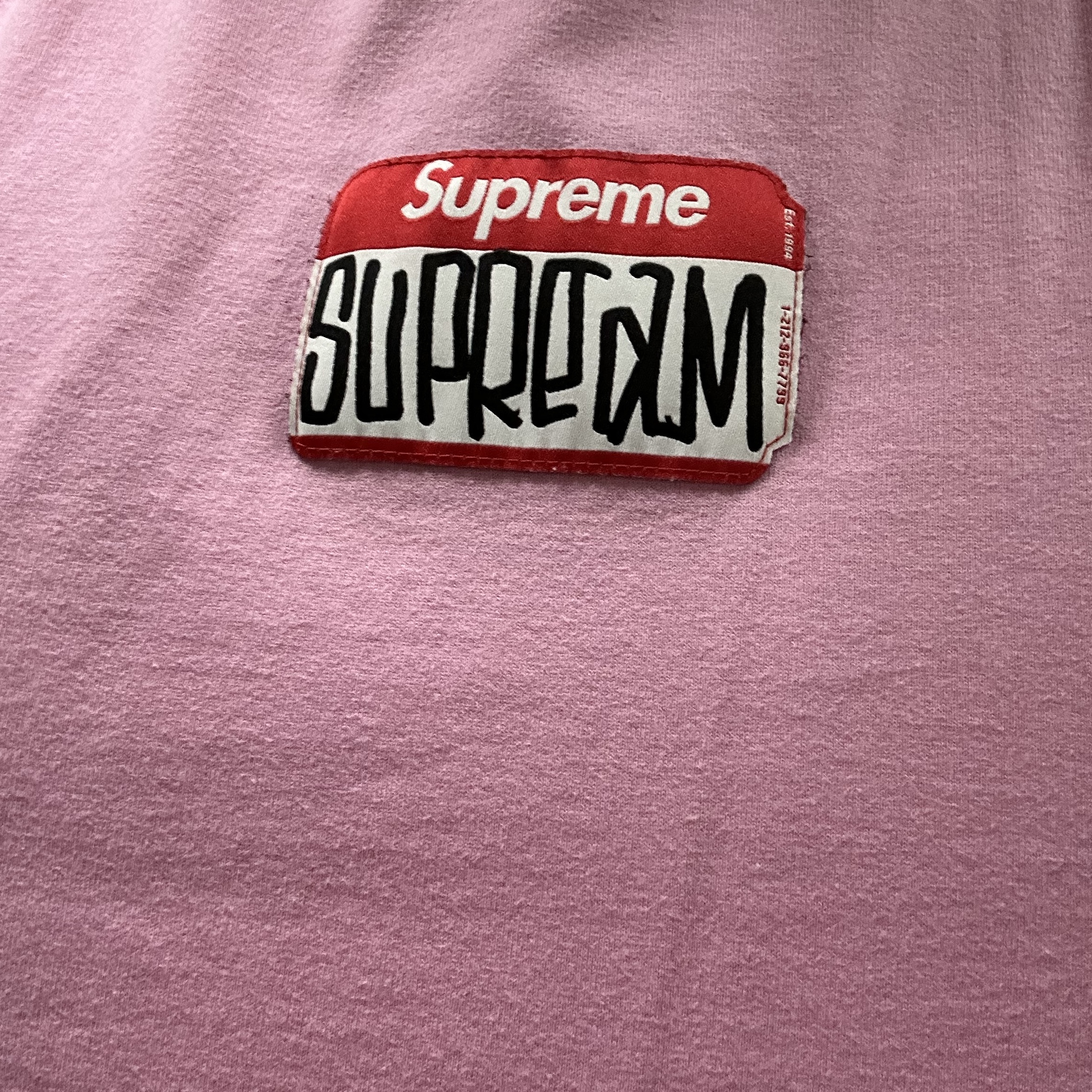 Supreme Gonz Nametag S/S Top Pink - 21FW 착용 스타일