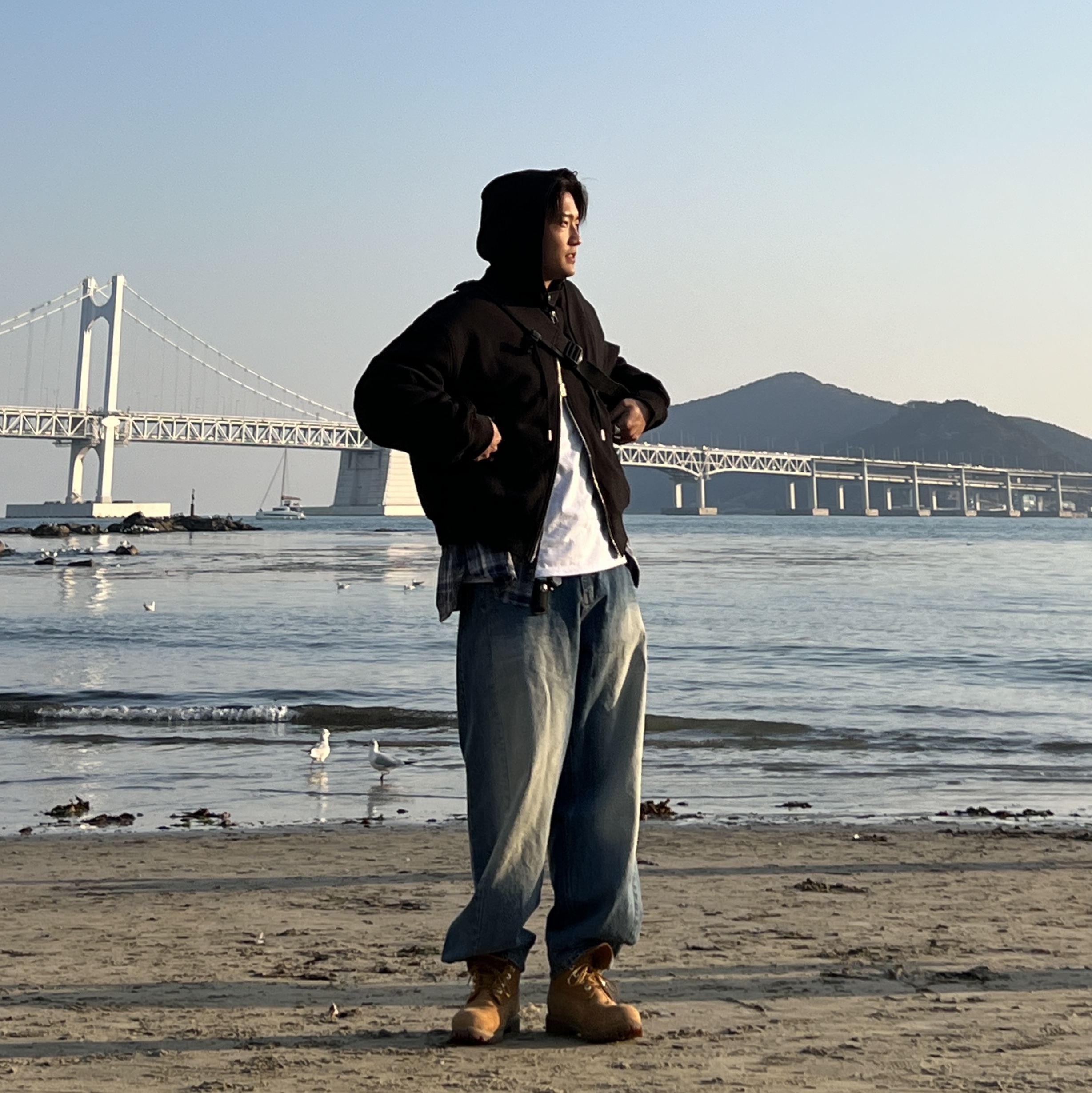 Typing Mistake 22 After Summer Graphic Hooded Jacket Black - 22FW, Timberland Premium 6 inch Waterproof Boot Wheat Nubuck - Wide 착용 스타일 - 1