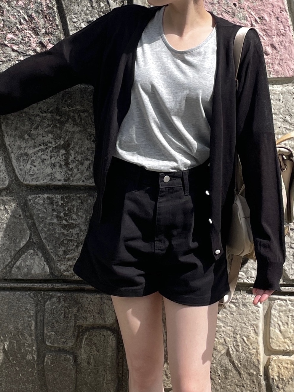 Onitsuka Tiger GSM Cream Black 착용 스타일 - 3