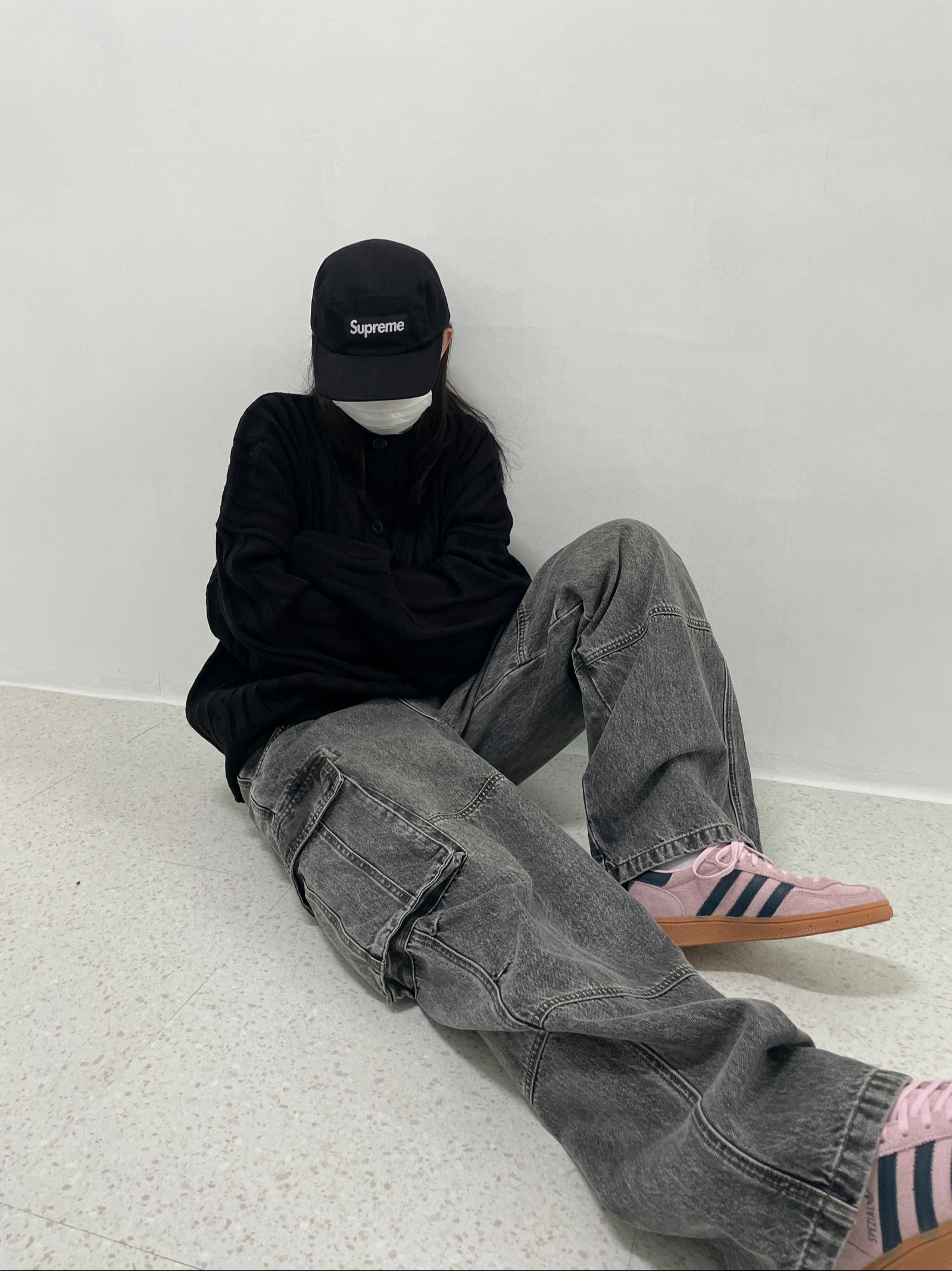 (W) Adidas Spezial Handball Clear Pink 착용 스타일 - 3