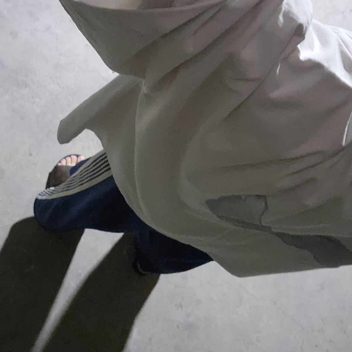 Needles H.D. Track Pants Poly Smooth Royal, Yeezy Gap Engineered By Balenciaga Dove No Seam T-Shirt White 착용 스타일