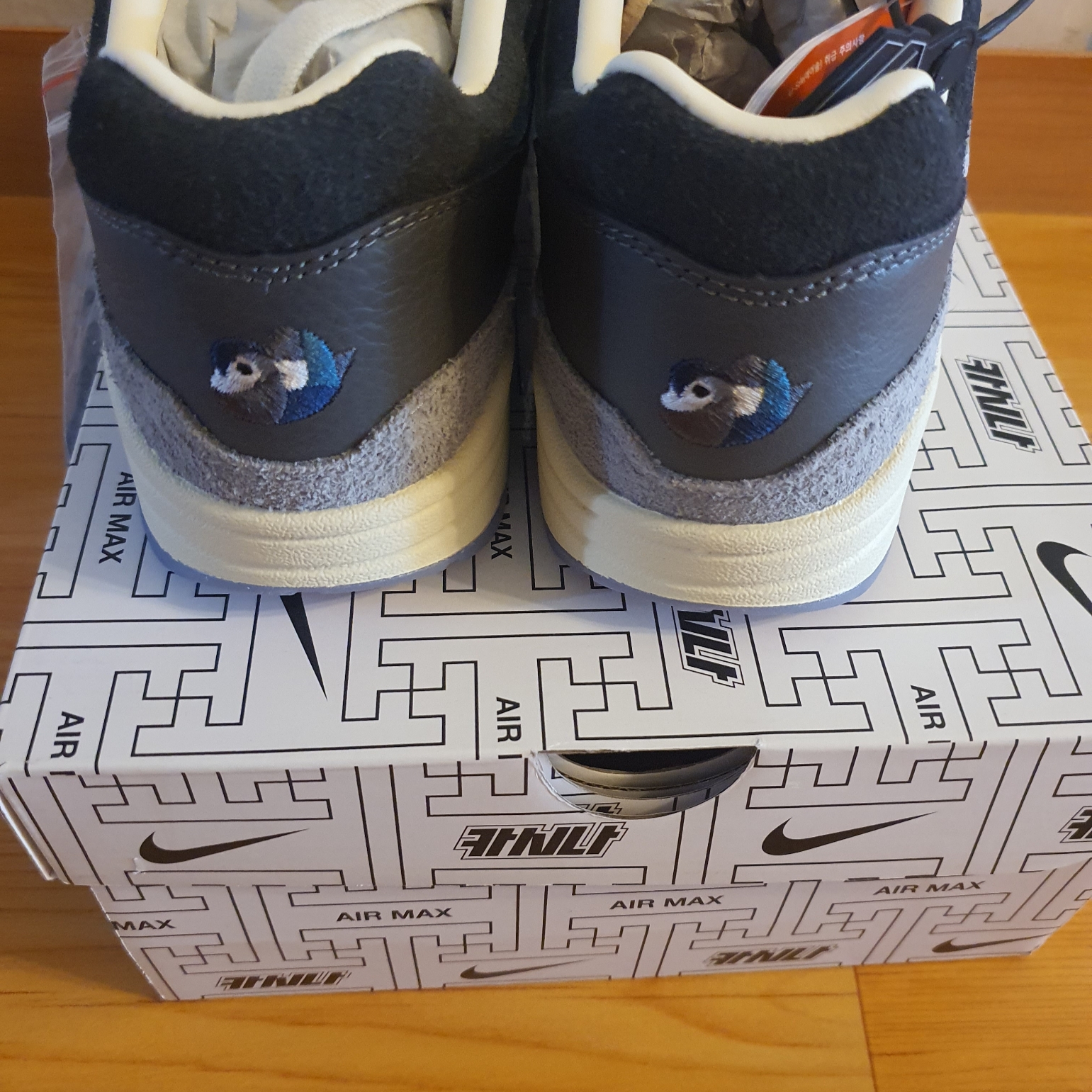 Nike x Kasina Air Max 1 SP Won-Ang Particle Grey 착용 스타일 - 6