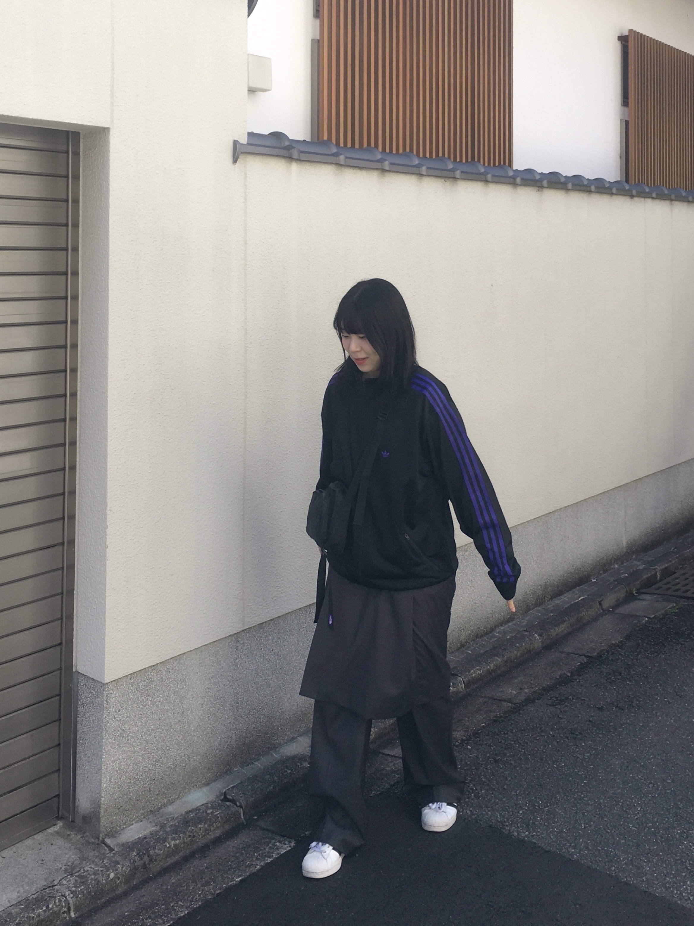Adidas Beckenbauer Track Top Black Energy Ink - KR Sizing, The North Face Purple Label Cordura Nylon Shoulder Bag Black 착용 스타일 - 1