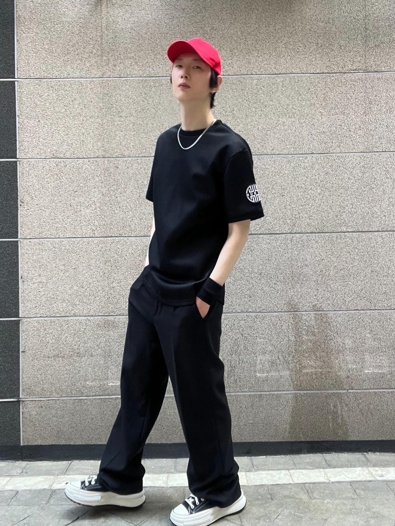Converse Run Star Legacy CX Foundational Leather Black White 착용 스타일 - 2