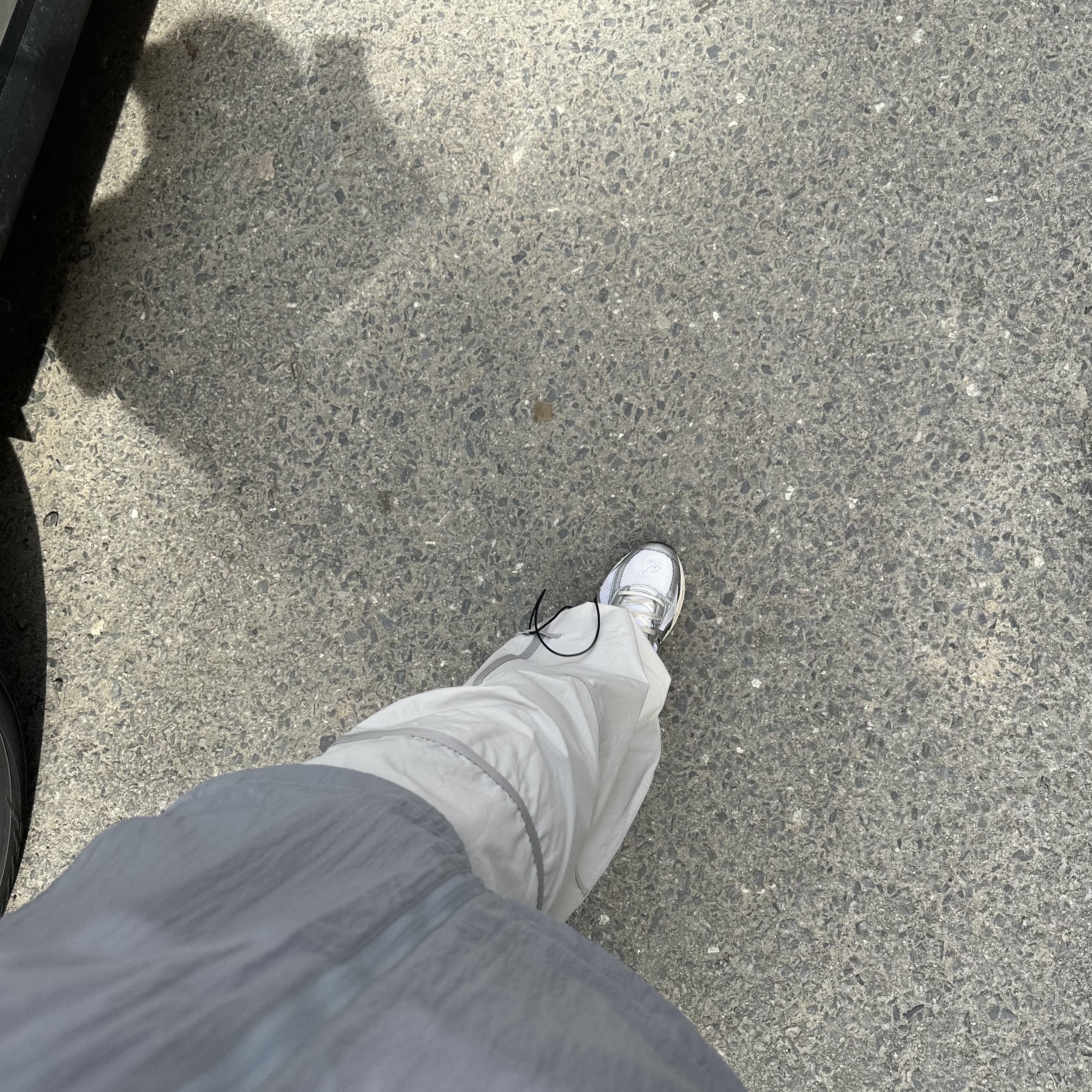 Sansan Gear Webbing Patched Pants Ivory - 24SS, Sansan Gear Air Dash Jacket Light Grey - 24SS 착용 스타일