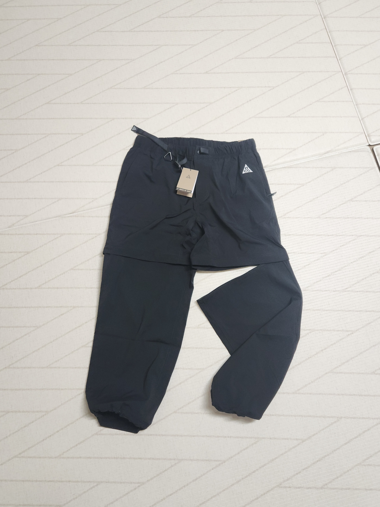 Nike ACG Zip-Off Trail Pants Black - Asia 착용 스타일 - 2