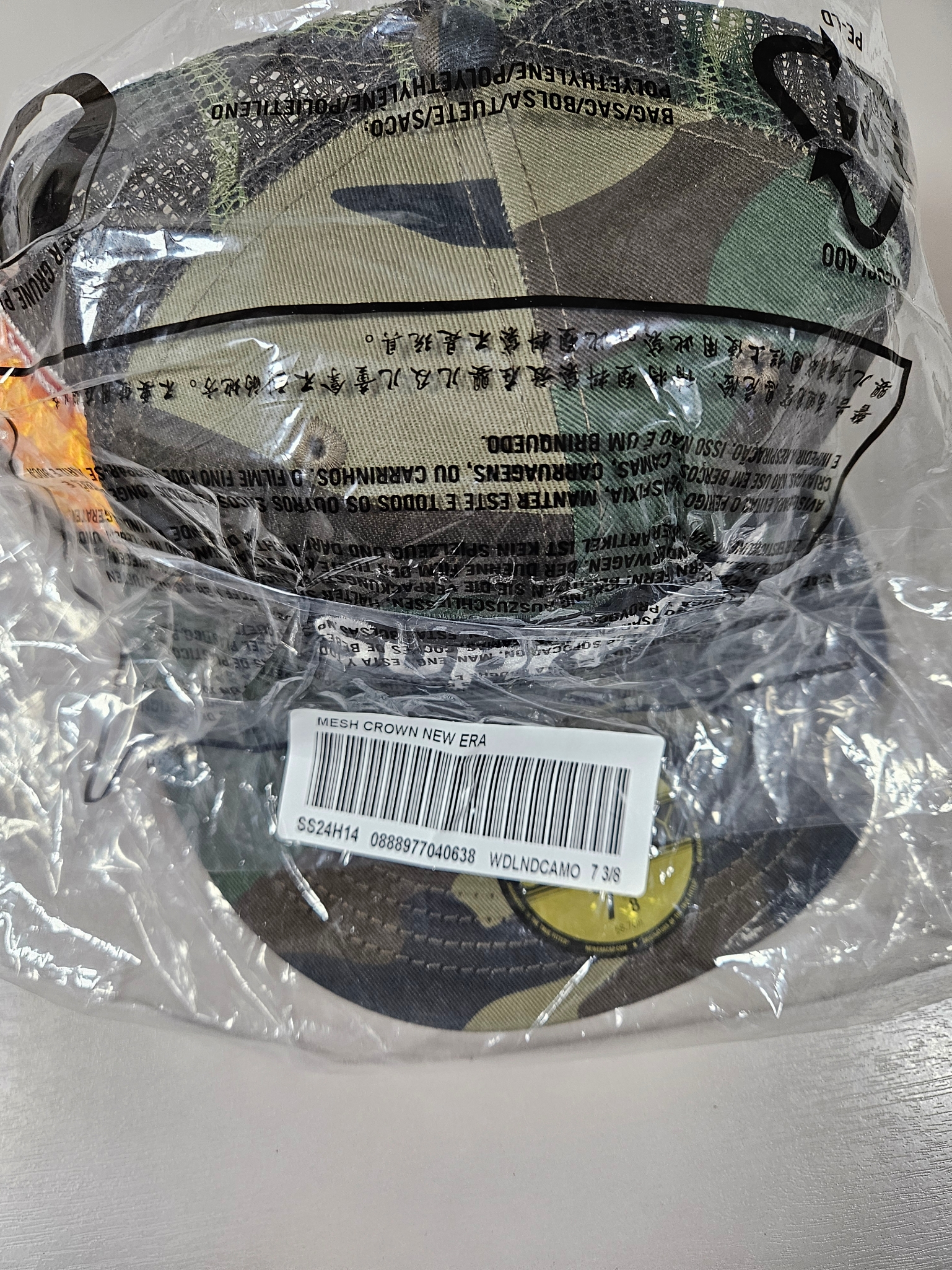 Supreme Box Logo Mesh Back New Era Woodland Camo - 24SS 착용 스타일 - 5