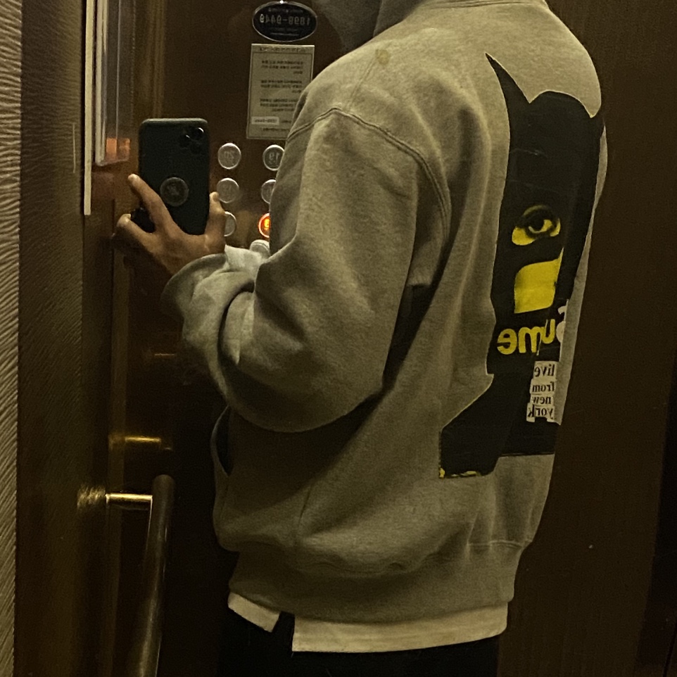 Supreme Catwoman Hooded Sweatshirt Heather Grey - 23FW 착용 스타일 - 3