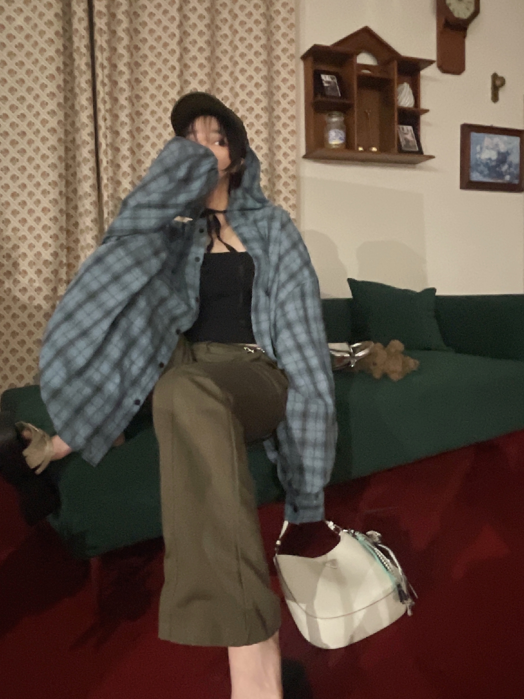 (W) Isabel Marant Tyron Cap Dark Green - 22FW, Cosymosy I Have a Dog, Too! Keyring Type 착용 스타일 - 4