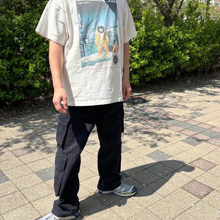Saint Mxxxxxx x Freedom Astro S/S T-Shirt White - 24SS 착용 스타일 - 2