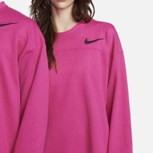 Nike x Stussy Long Sleeve Top Fireberry (FJ9164-615) 착용 스타일 - 5