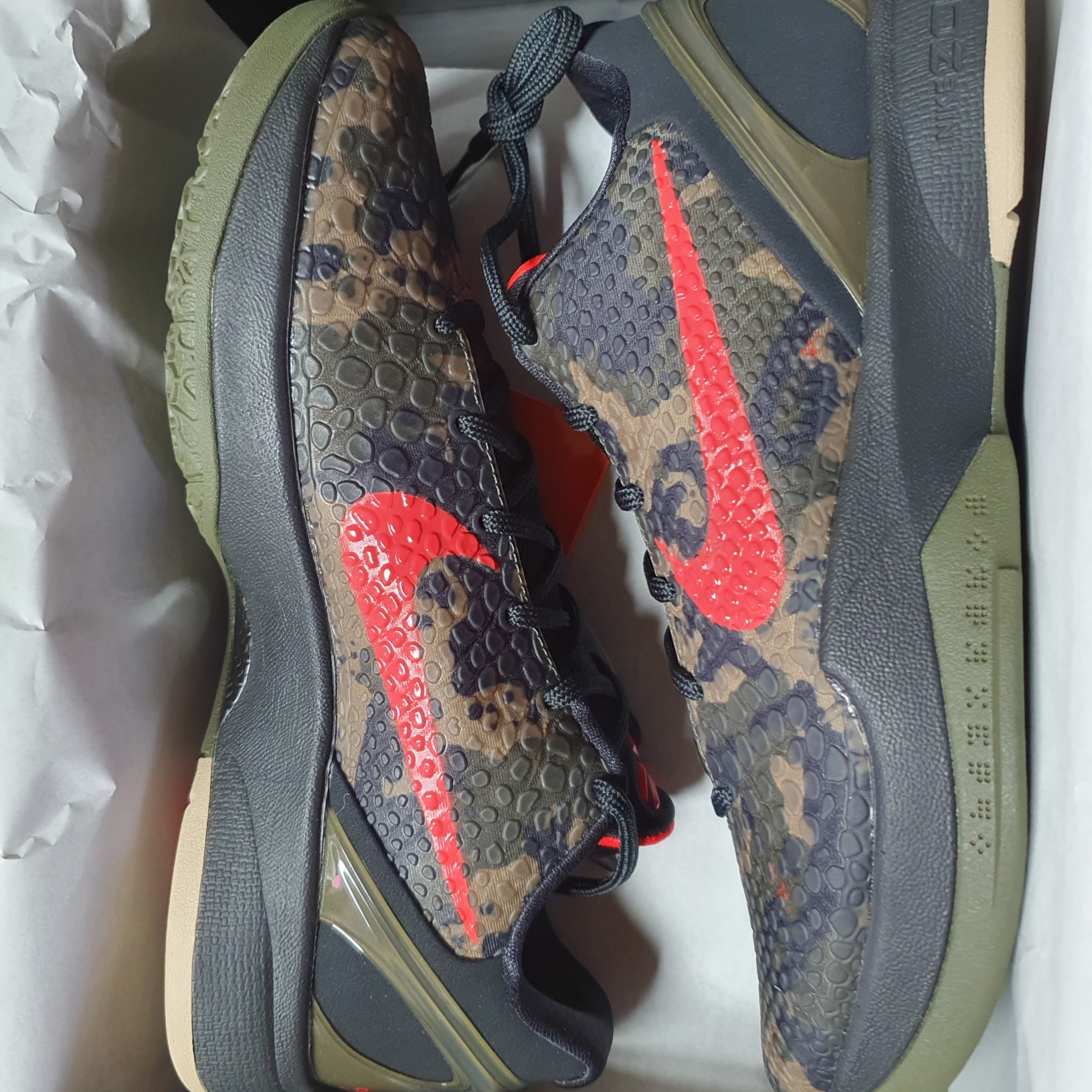 Nike Kobe 6 Protro Italian Camo 착용 스타일