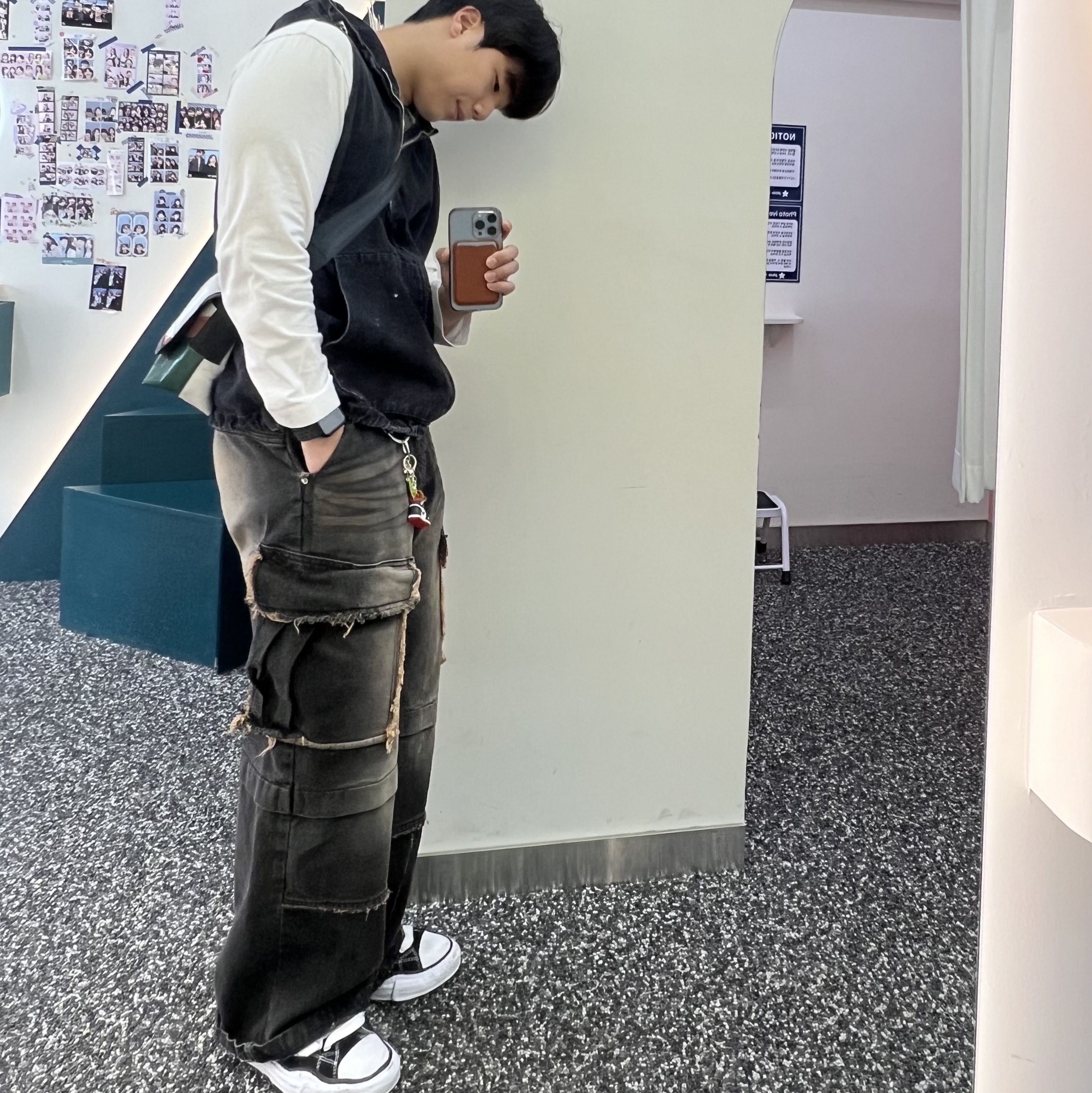 Maison Mihara Yasuhiro Peterson OG Sole Canvas Low Sneakers Black, Adidas Adicolor Classics Beckenbauer Track Jacket Black - KR Sizing 착용 스타일 - 5
