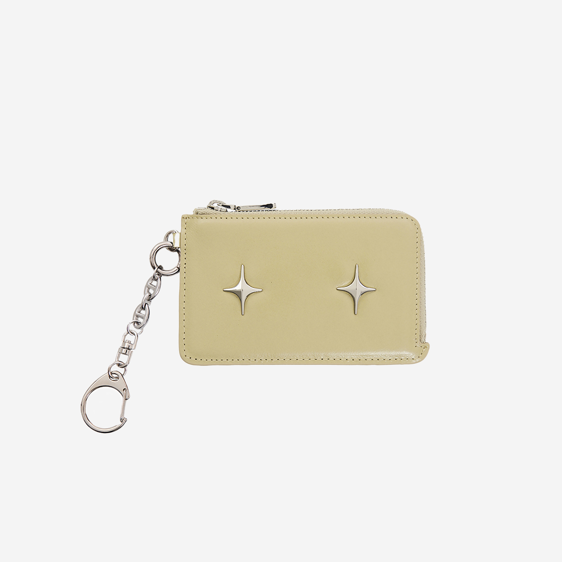 포어필 스파클 스타 지퍼 카드 월렛 샌드 베이지(For Appeal Sparkle Star Zipper Card Wallet Sand Beige)