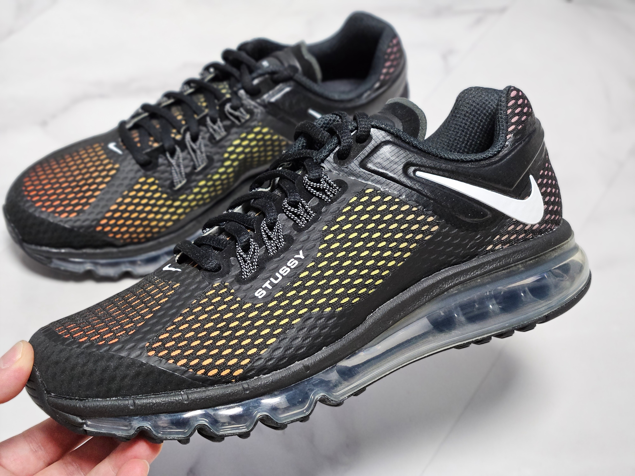 Nike x Stussy Air Max 2013 Black 착용 스타일 - 7