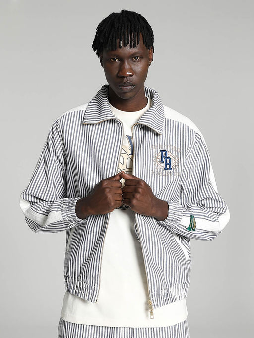 Puma X Rhuigi T7 Summer Jacket Inky Blue 착용 스타일 - 1