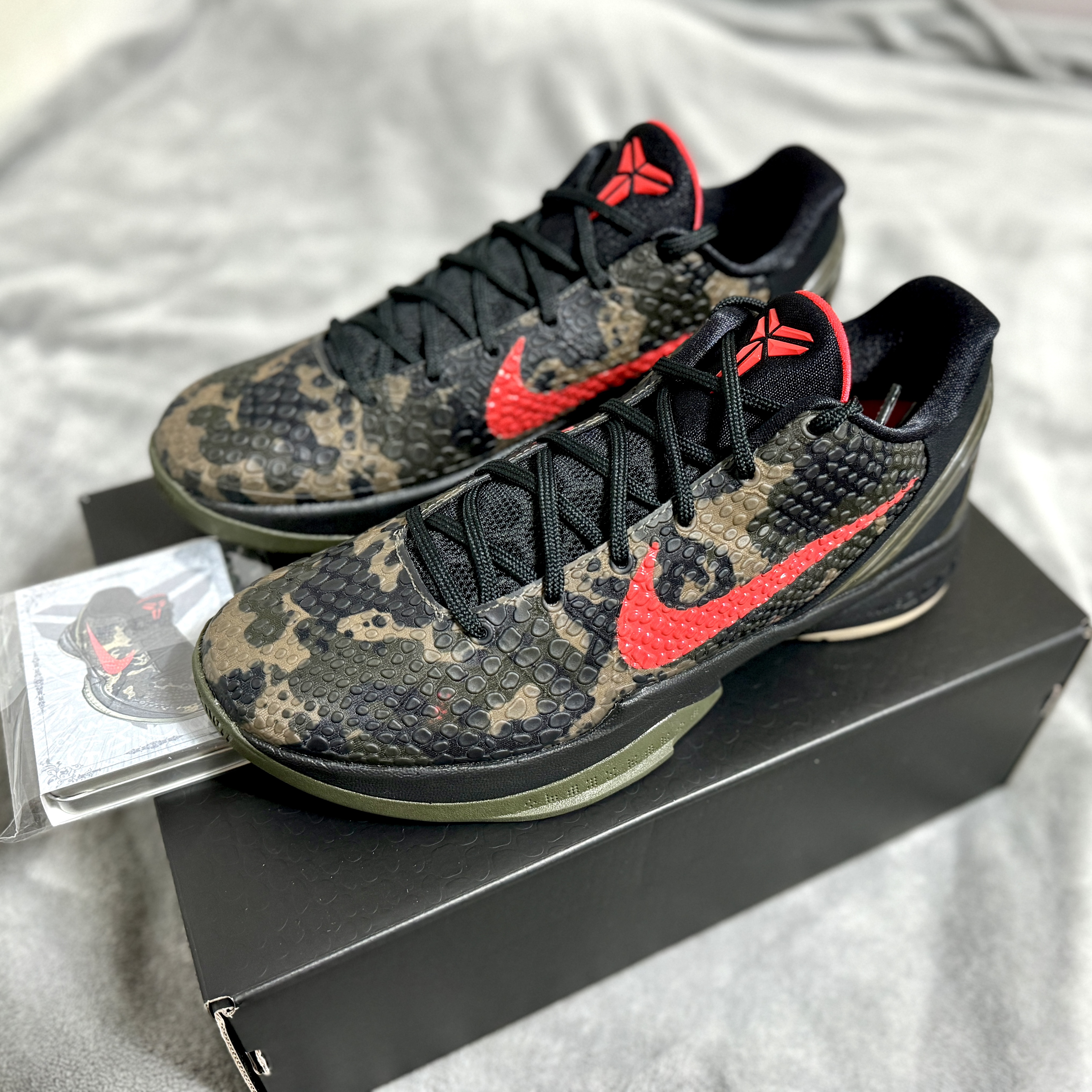 Nike Kobe 6 Protro Italian Camo 착용 스타일
