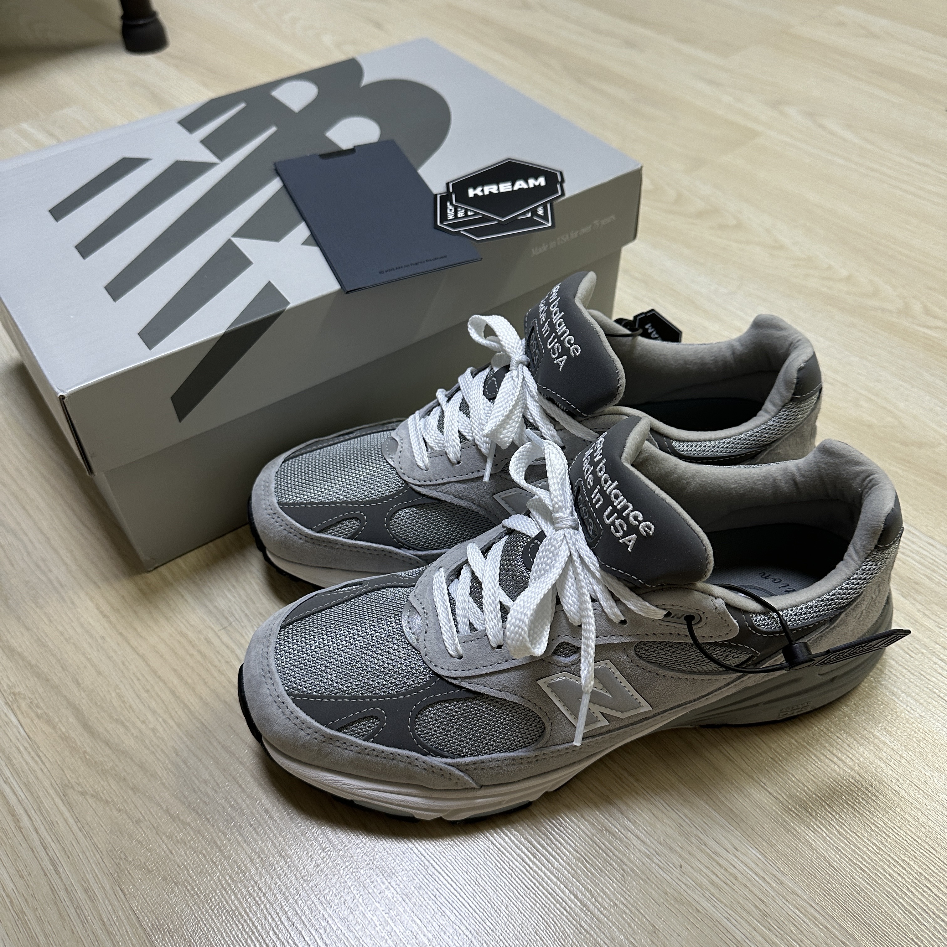 New Balance 993 Made in USA Grey - D Standard 착용 스타일
