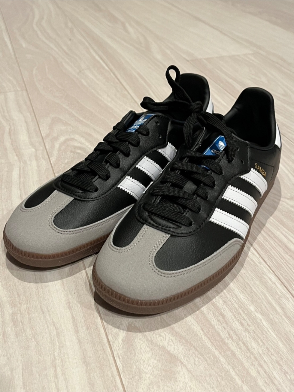 Adidas Samba OG Black White Gum 착용 스타일 - 1