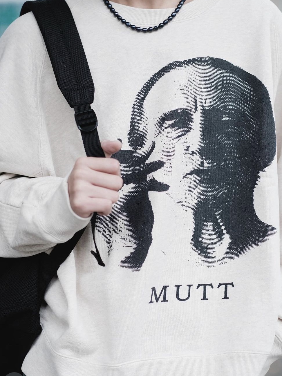 Flagstuff Mutt Sweat Off White 착용 스타일 - 4