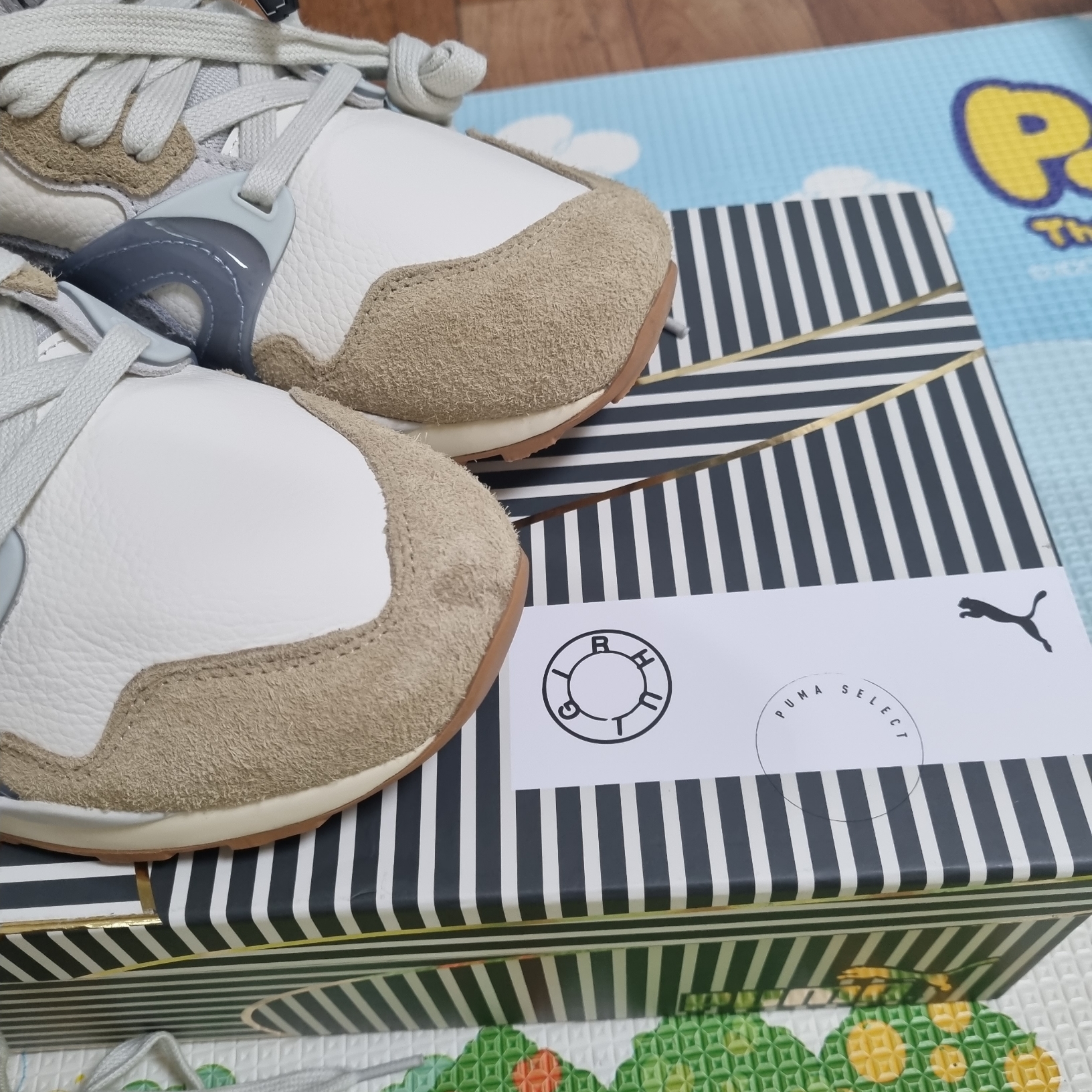 Puma x Rhuigi Trinomic XT-2 Sand Dune Warm White 착용 스타일