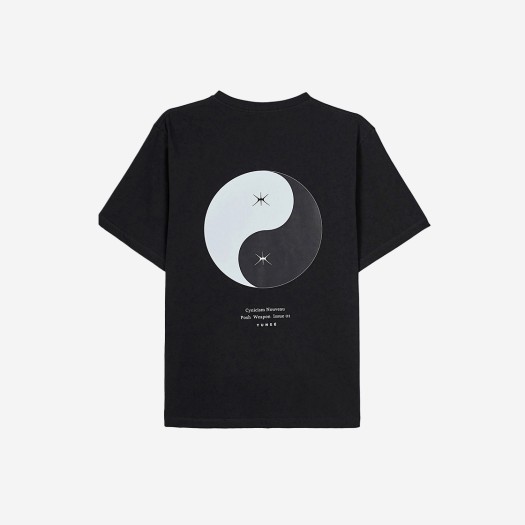 윤세 우먼 해치 음양 티셔츠 블랙
