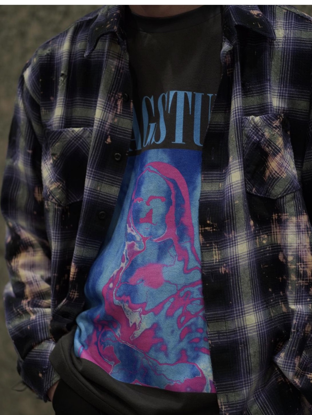 Flagstuff Mutt LS Tee Black 착용 스타일 - 3