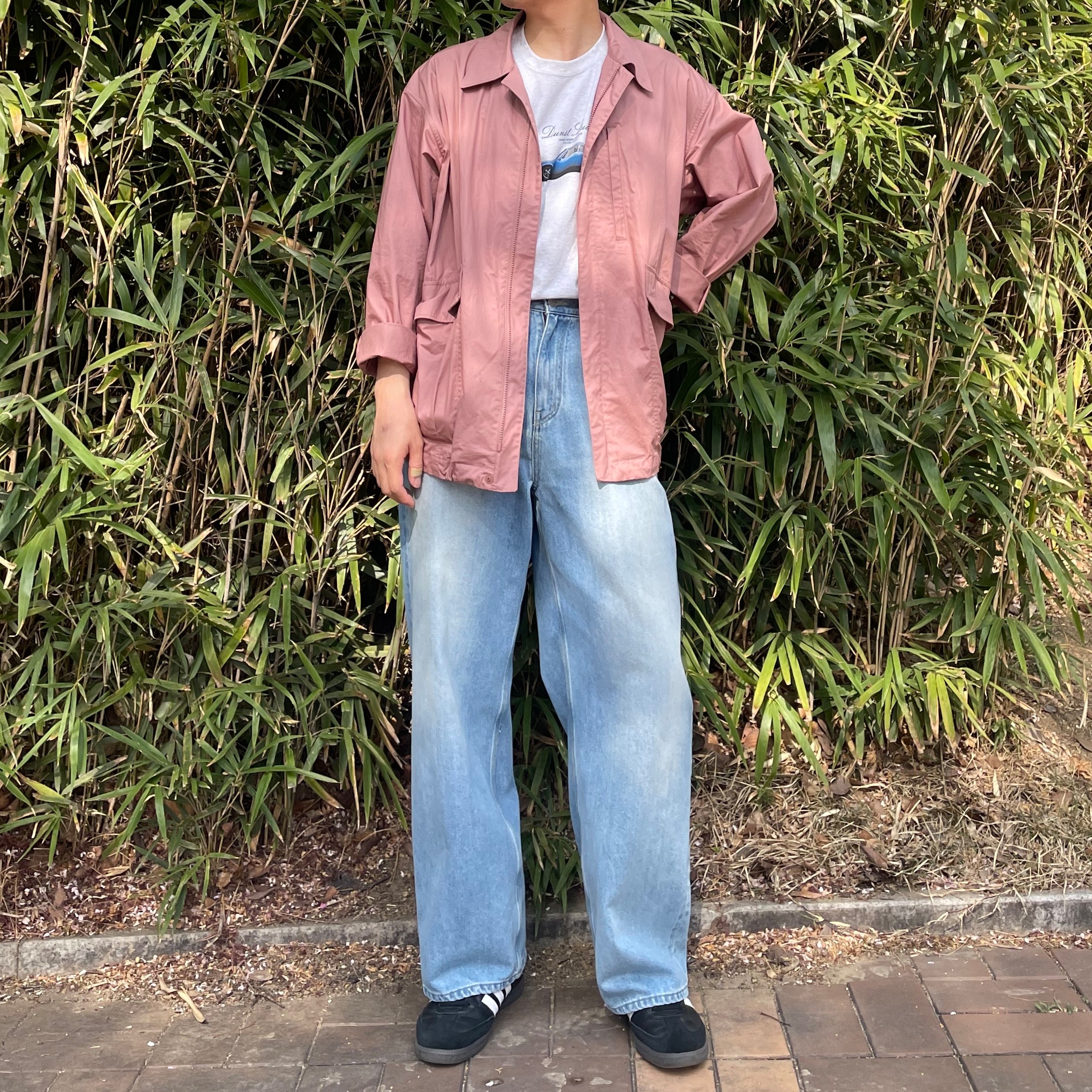 Adidas Samba OG Black White Gum 착용 스타일 - 2