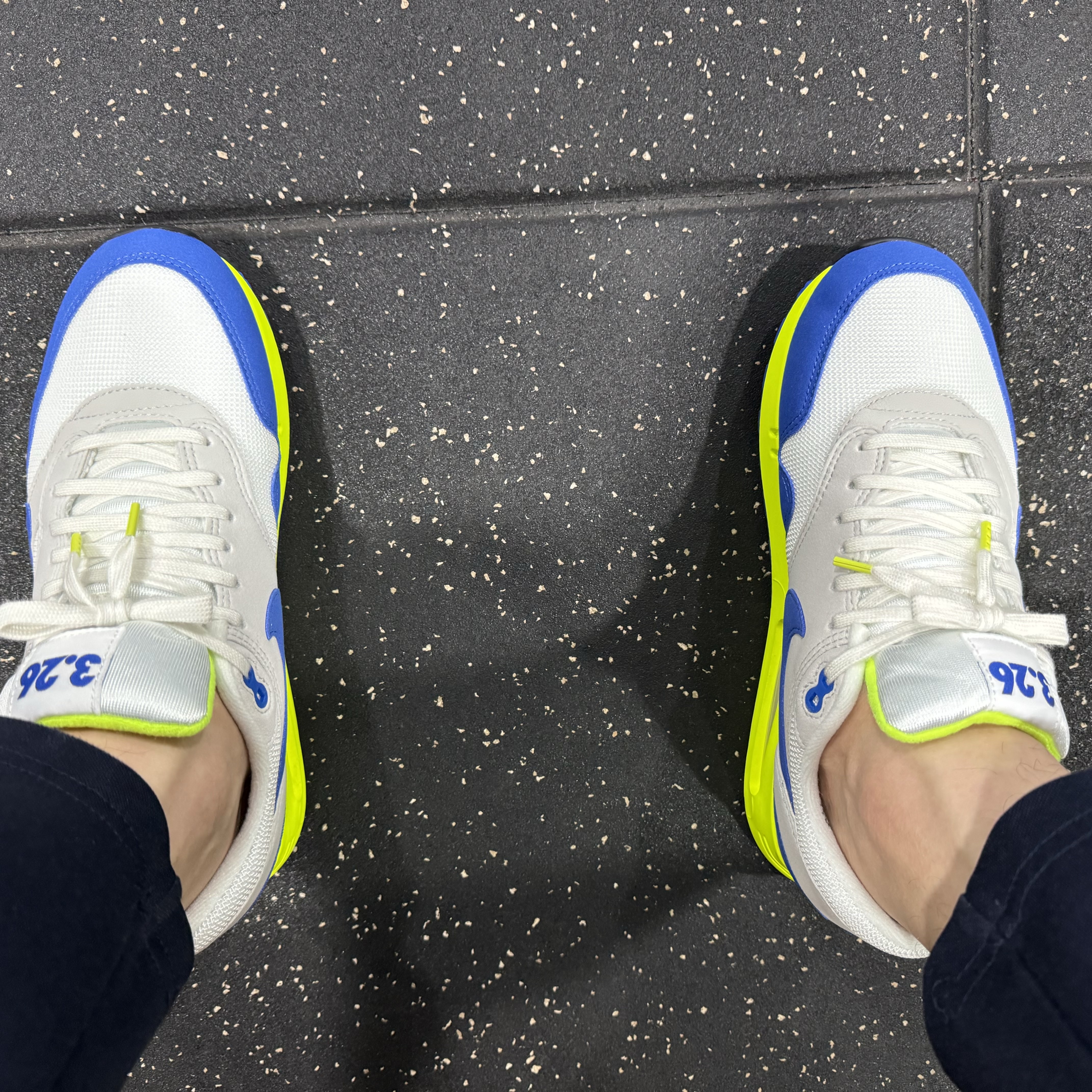 Nike Air Max 1 '86 OG Royal Volt 착용 스타일
