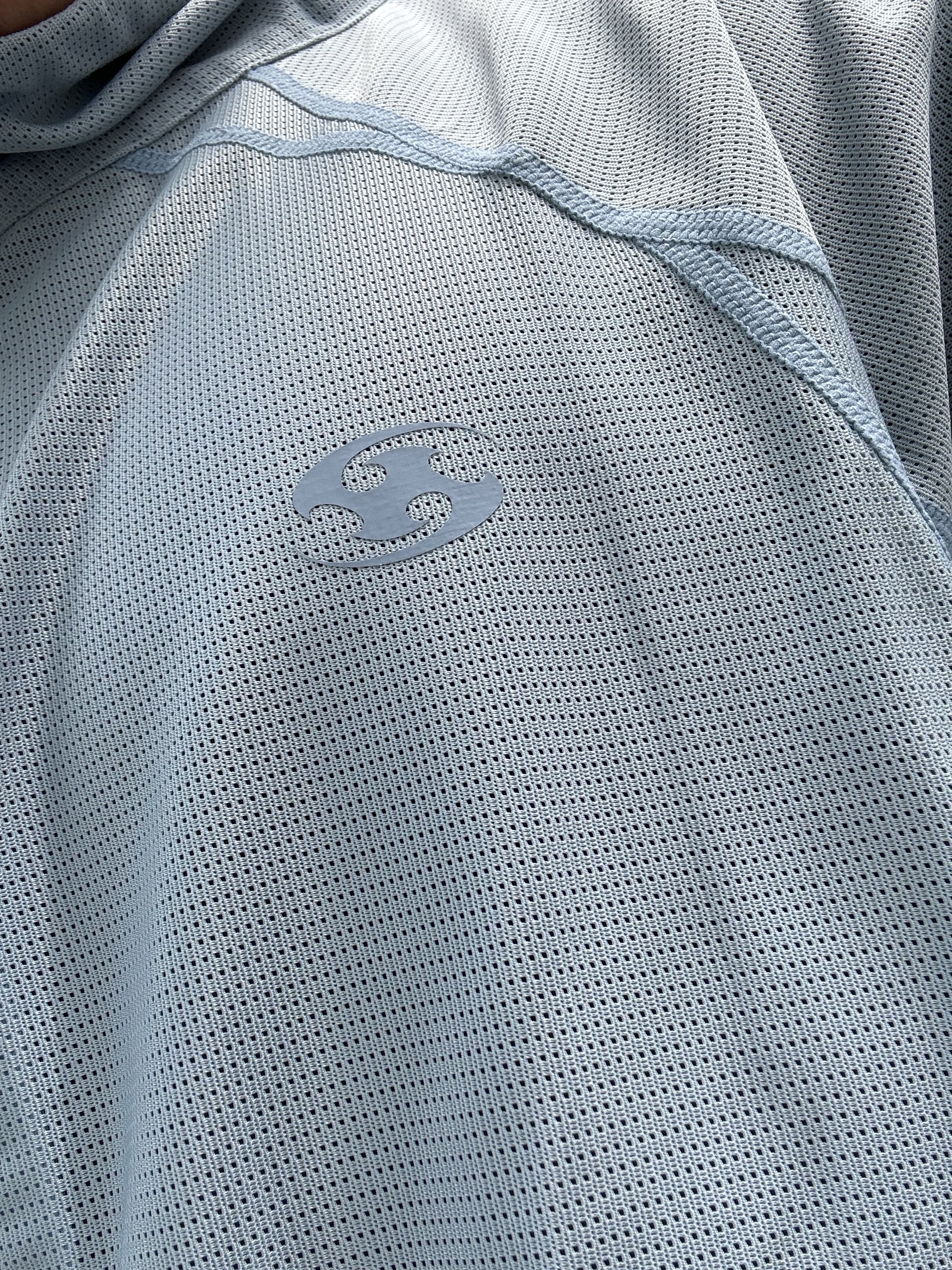 Sansan Gear Mesh Jacket Sky Blue - 24SS 착용 스타일 - 1