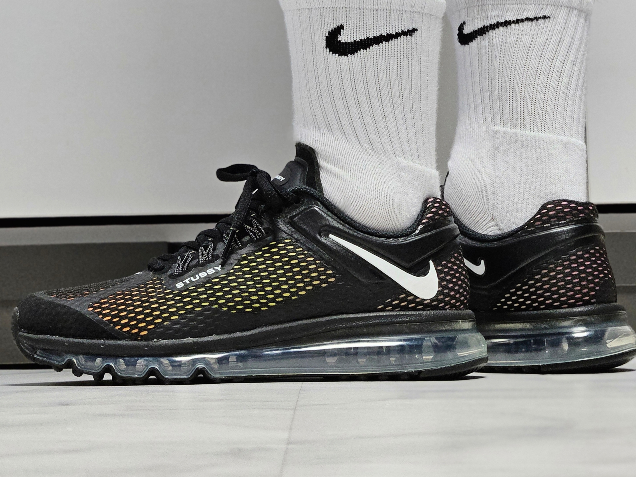 Nike x Stussy Air Max 2013 Black 착용 스타일 - 2