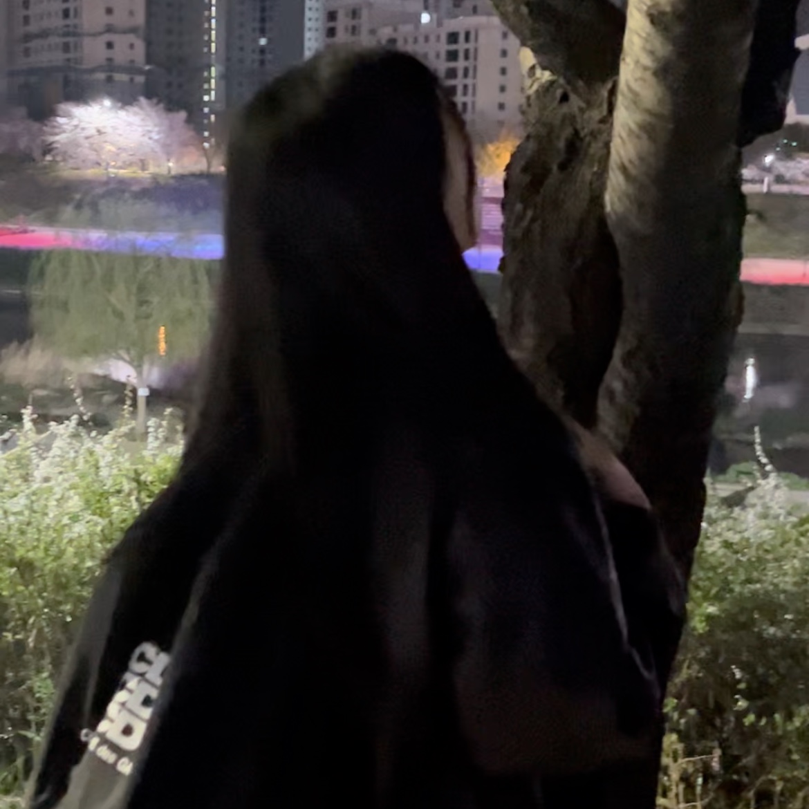 CDG Backpack Black 착용 스타일