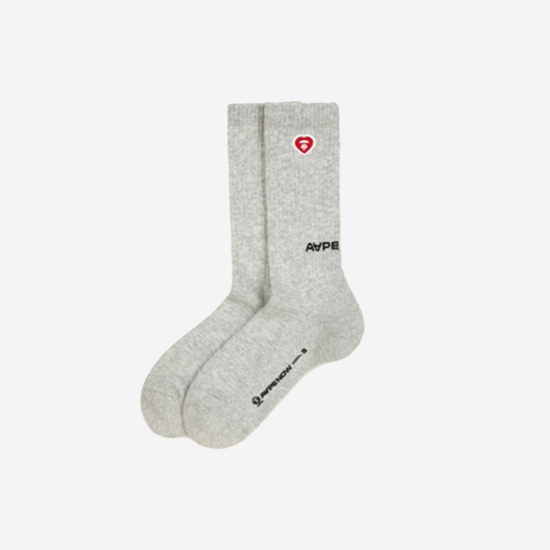 AAPE Now Socks Heather White 상세 이미지 1