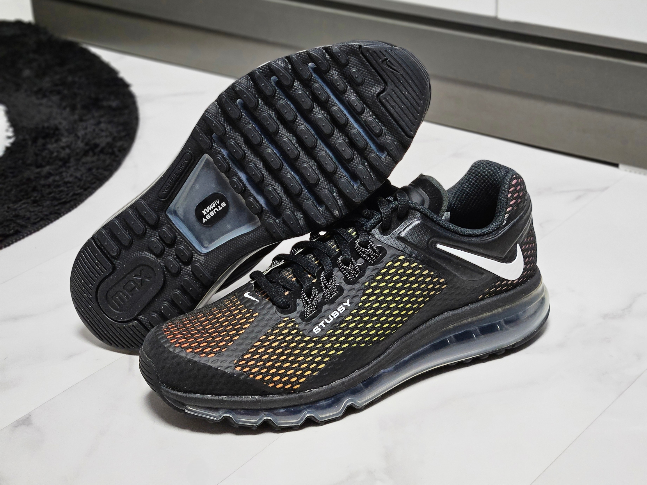 Nike x Stussy Air Max 2013 Black 착용 스타일 - 9