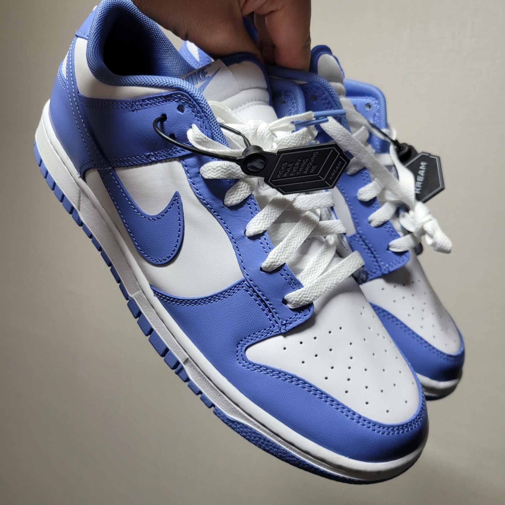 Nike Dunk Low Retro White Polar Blue 착용 스타일 - 1