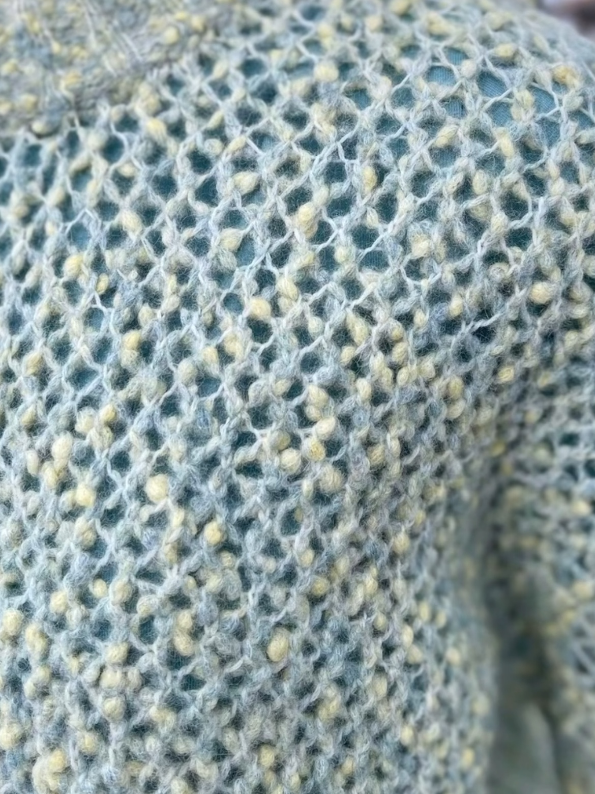 Holzweiler Women Tine Field Crew Neck Light Green Mix 착용 스타일 - 3
