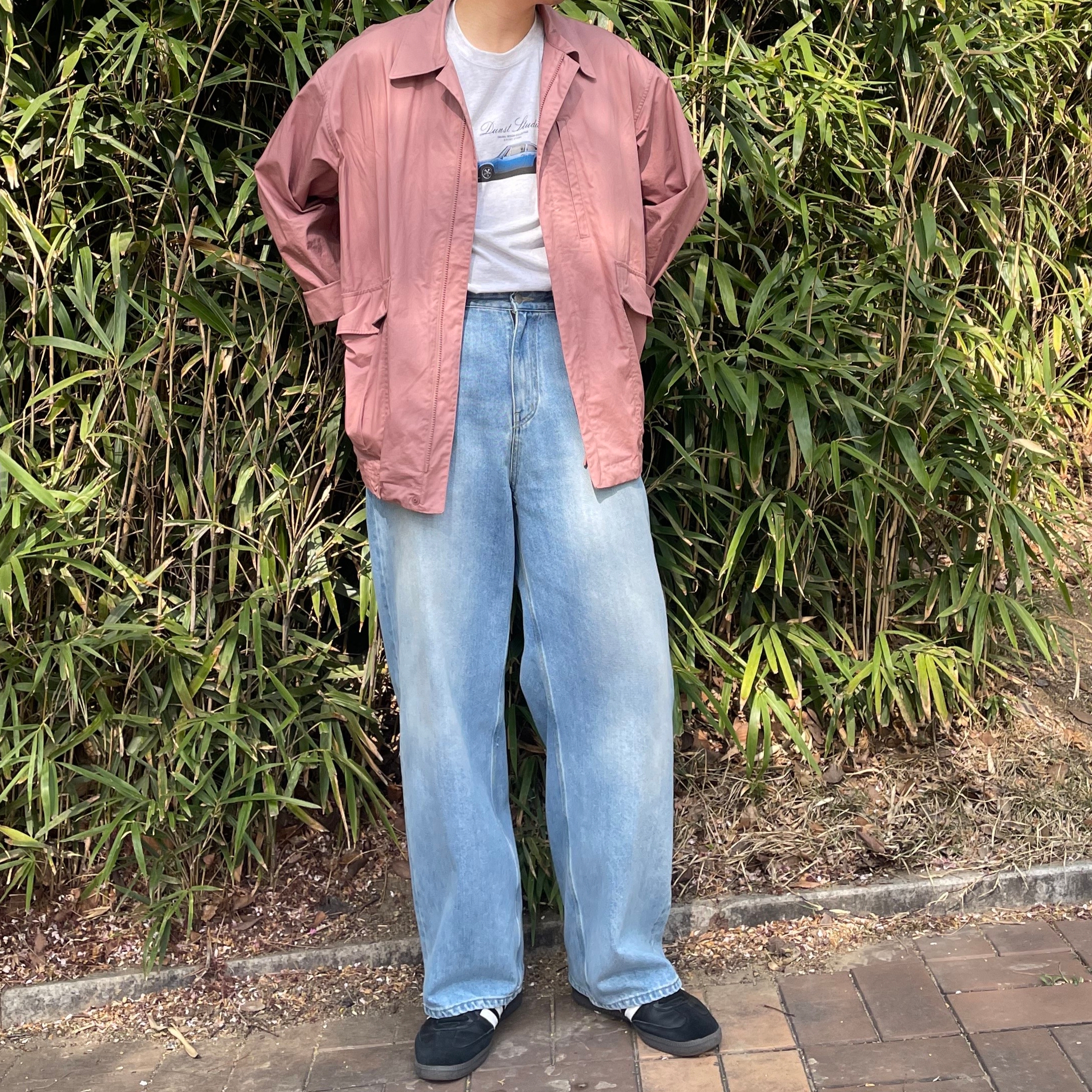 Adidas Samba OG Black White Gum 착용 스타일 - 3