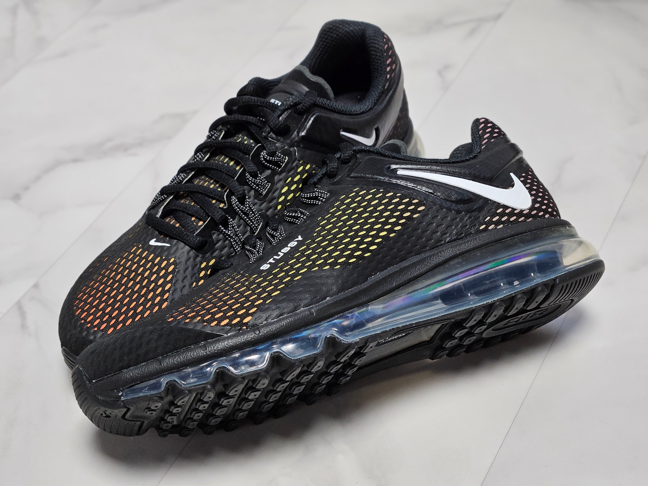 Nike x Stussy Air Max 2013 Black 착용 스타일 - 8