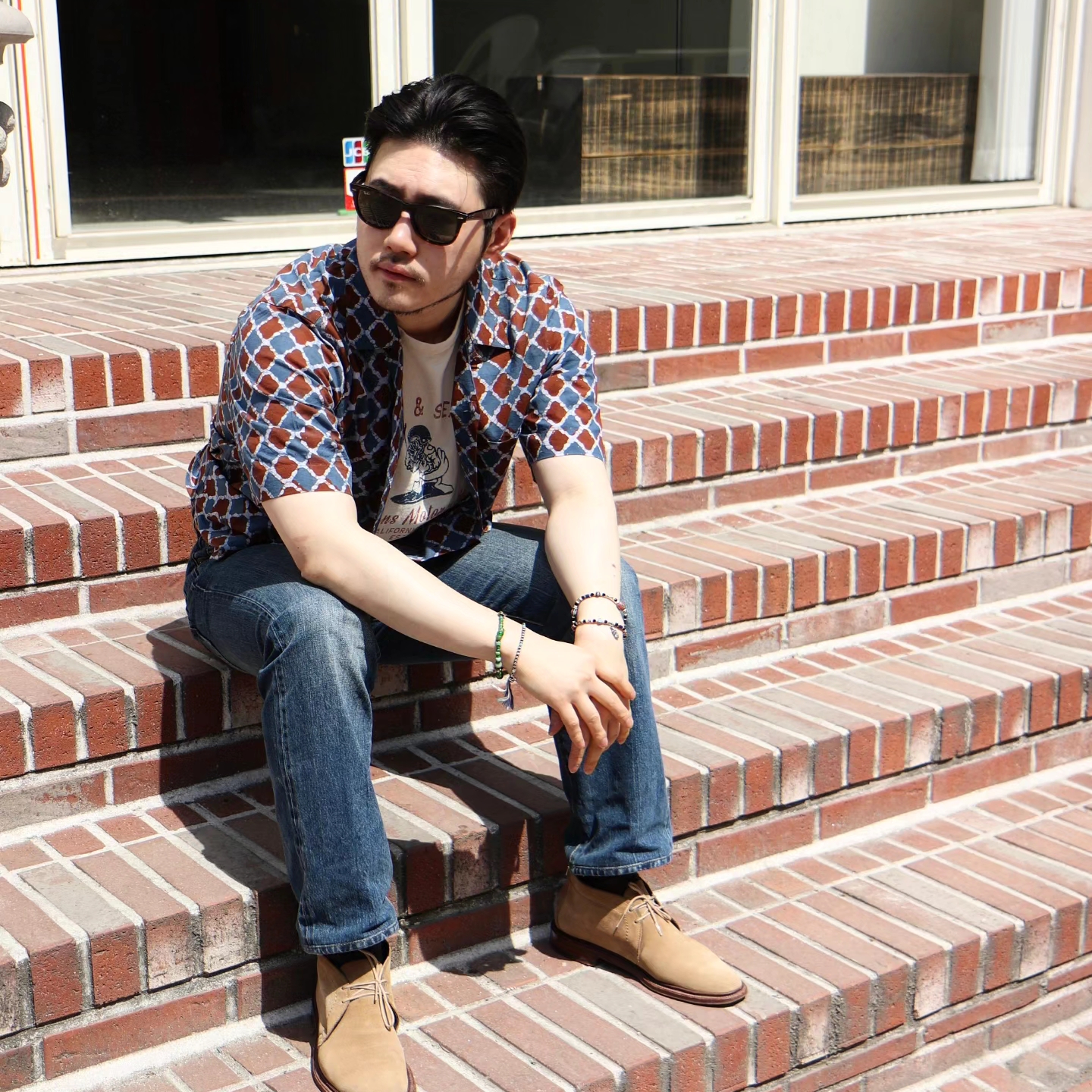 Alden 1493 Suede Unlined Chukka Boot Snuff - D 착용 스타일 - 2