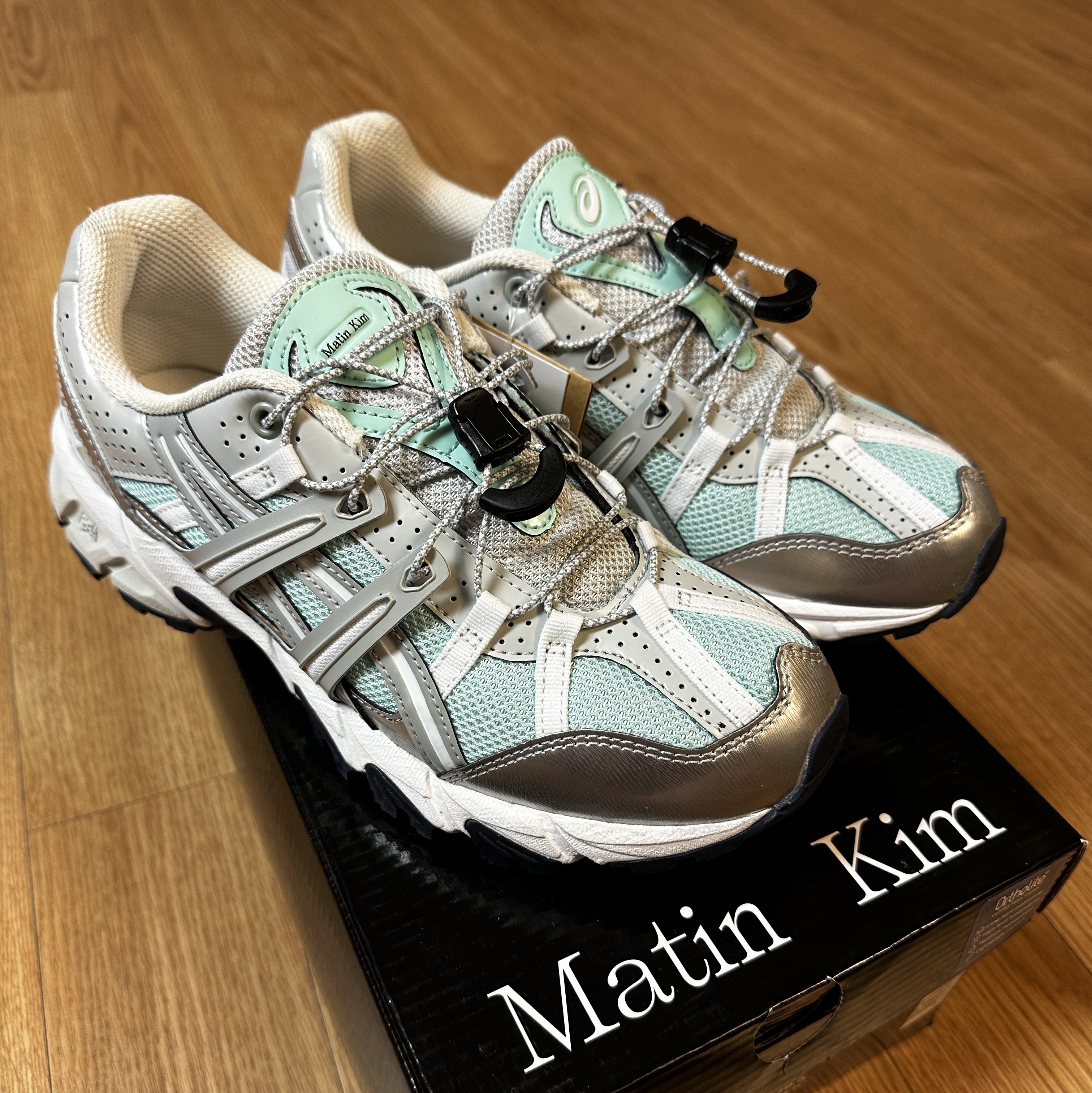 (W) Asics x Matin Kim Gel-Sonoma 15-50 Oasis Green Pure Silver 착용 스타일 - 1