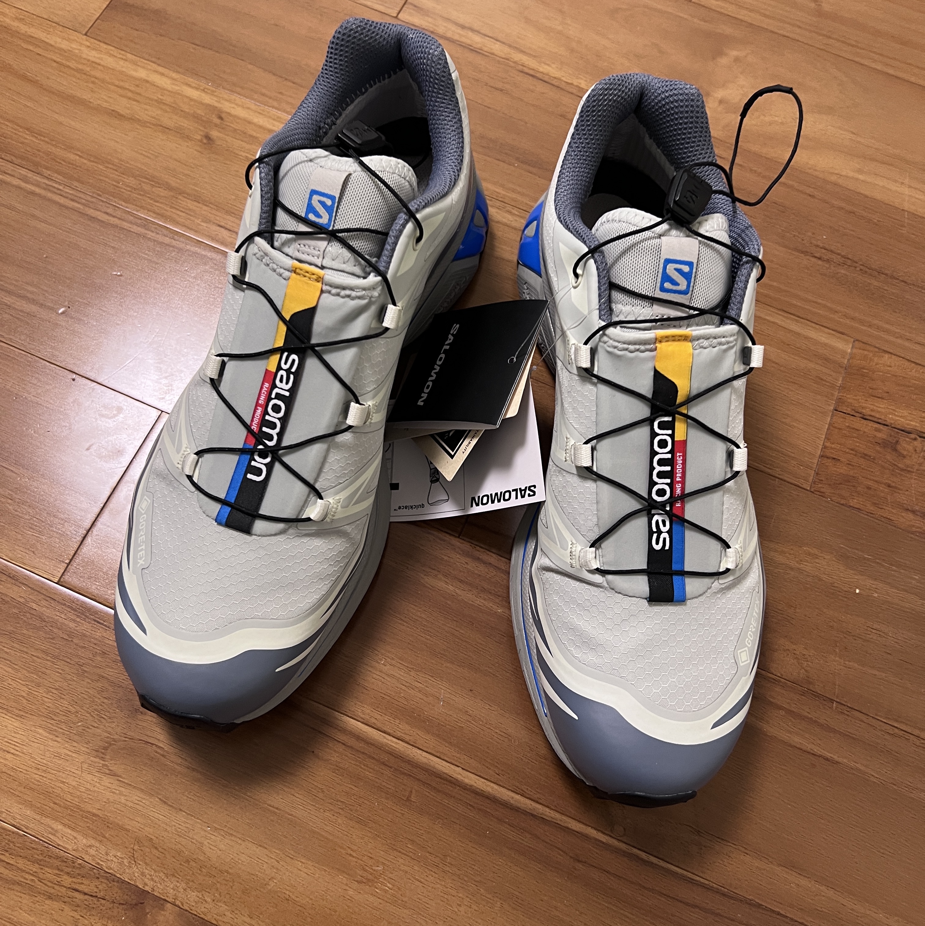 Salomon XT-6 GTX Metal Flint Stone 착용 스타일