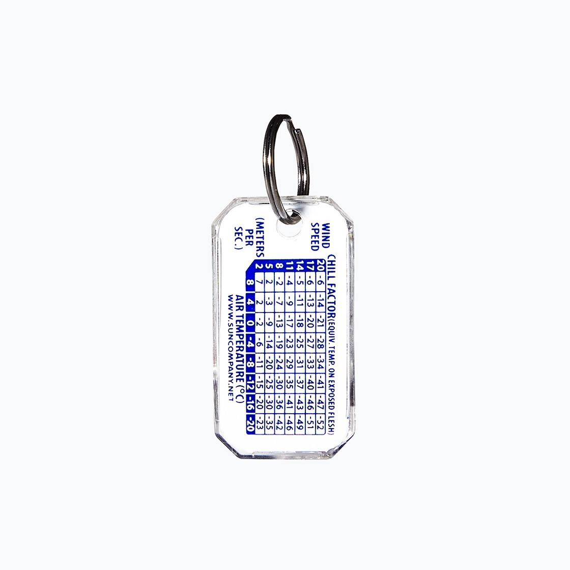 Nice Weather Thermometer Keyring White 상세 이미지 2