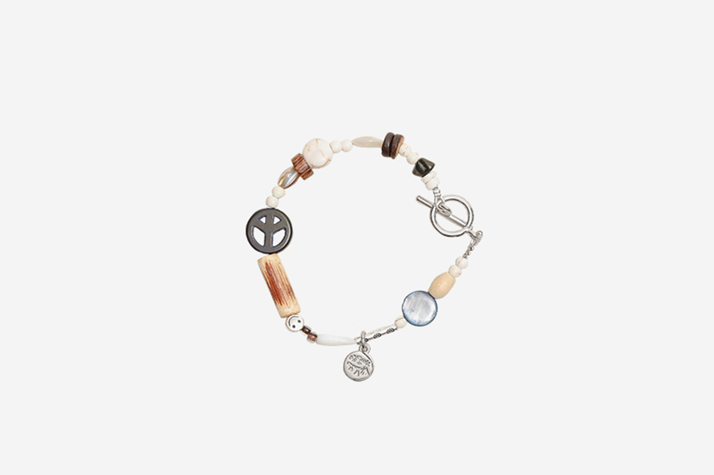 ★TOWTOW ARCHIVE★ PEACEMARK SYMBOL BRACELET ブレスレット 토우토우 아카이브 피스마크 심볼 팔찌 블랙 | TOWTOW.ARCHIVE