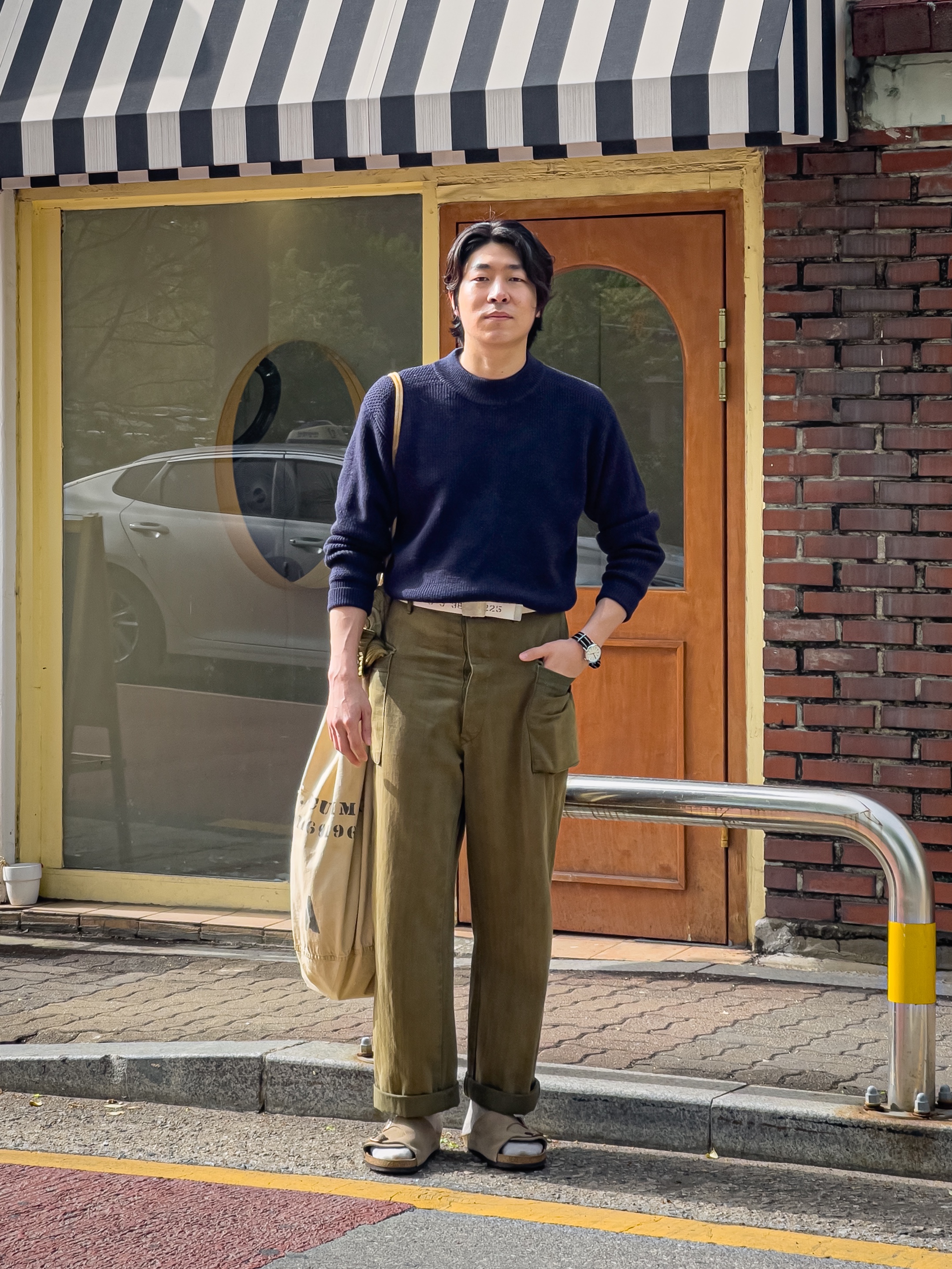 Birkenstock Zurich Suede Leather Taupe - Regular 착용 스타일 - 2
