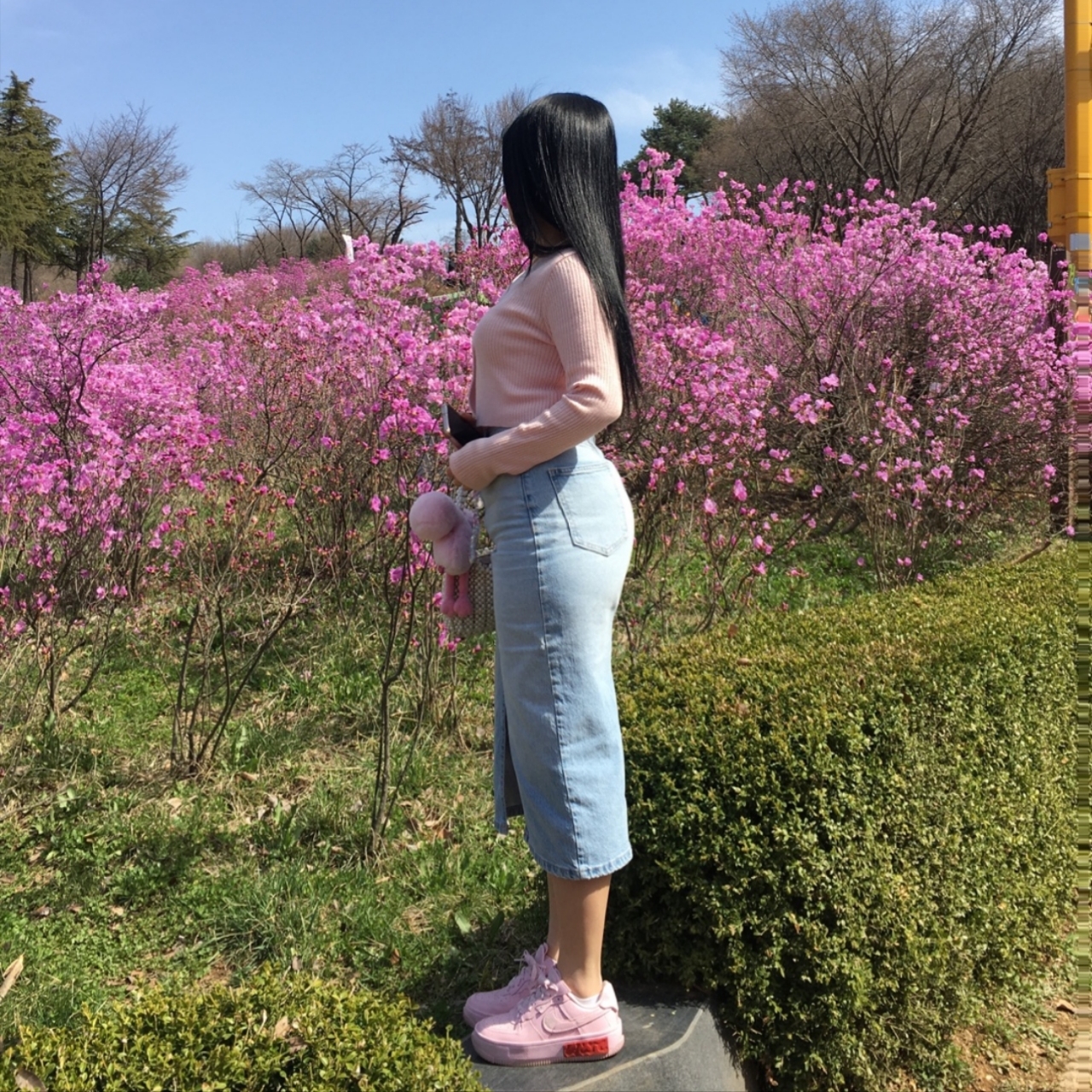 (W) Nike Air Force 1 Fontanka Pink Foam 착용 스타일